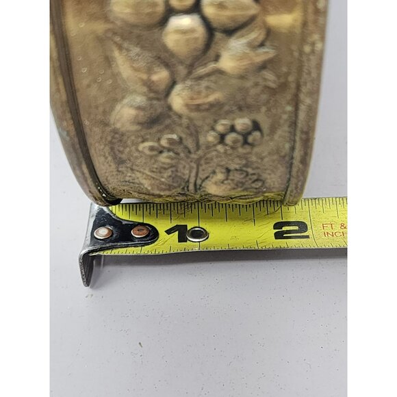 Vintage Brass & Wood Ship Design Silent Butler/Bed Warming Pan With Handle - Picture 15 of 15